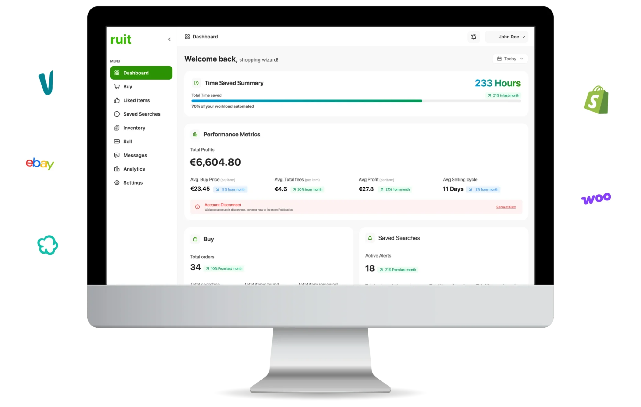 RUIT Dashboard - Gestiona todos tus marketplaces desde un solo lugar